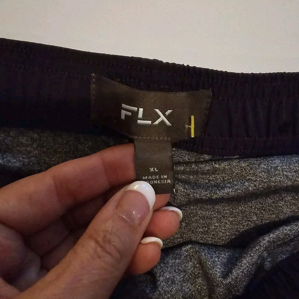 FLX Shorts Men XLG Lightweight Breathable Training Pockets Jersey Lining Dk Gray